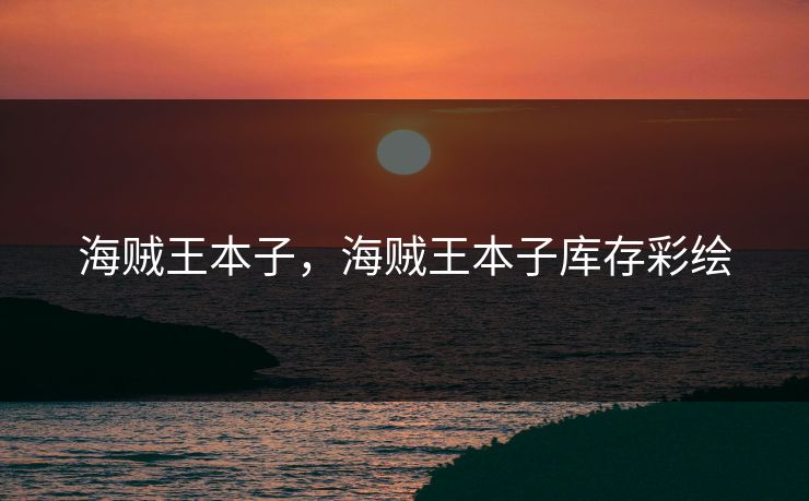 海贼王本子，海贼王本子库存彩绘